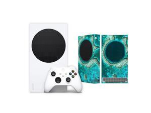 Microsoft Xbox Series S All Digital Gaming Console 512GB Solid State Drive White Xbox Console and Wireless Controller with Mytrix Full Body Skin StickerGreat Blue Hole