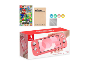 NeweggBusiness - Nintendo Switch Lite Coral with Mario Party