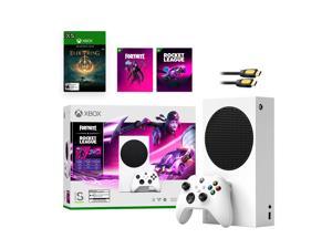Microsoft Xbox Series S Fortnite & Rocket League Midnight Drive Pack Bundle with Elden Ring Full Game and Mytrix HDMI Cable