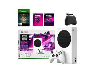 Microsoft Xbox Series S Fortnite & Rocket League Midnight Drive Pack Bundle with Elden Ring Full Game and Mytrix Controller Proetctive Case