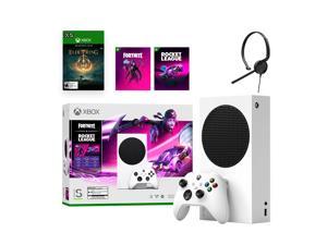 Microsoft Xbox Series S Fortnite & Rocket League Midnight Drive Pack Bundle with Elden Ring Full Game and Mytrix Chat Headset