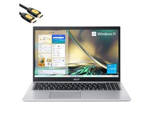 Acer Aspire 5 Slim Laptop, 15.6" FHD IPS Micro-Edge Display, 11th Gen Core i3-1115G4, 12GB DDR4 RAM, 512 PCIe SSD, USB-C, HDMI, RJ45, WiFi 6, Keypad, 1-Year MS 365, Mytrix HDMI Cable, Silver, Win 11