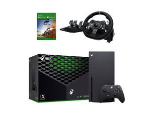 Xbox Series X 1TB Ulra Fast SSD Gaming Console with Logitech G920 Racing Wheel Set  Forza Horizon 4