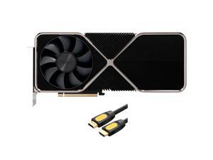 NVIDIA GeForce RTX 3090 Ti Graphics Card Founders Edition 24GB GDDR6X PCI Express 4.0 Antialiasing and anisotropic filtering w/ MT HDMI 2.0 Cable