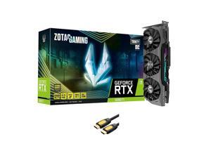 ZOTAC GeForce RTX 3080 Ti Trinity OC Graphics Card, 12GB GDDR6X 384-bit PCIe 4.0, IceStorm 2.0 Advanced Cooling, Spectra 2.0 RGB Lighting, 3x DisplayPort 1.4a, 1x HDMI 2.1, w/ MT HDMI 2.0 Cable