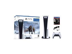 PlayStation 5 Disc Edition God of War Ragnarok Bundle with The Last of Us and Mytrix Controller Charger