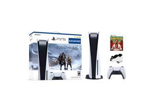 PlayStation 5 Disc Edition God of War Ragnarok Bundle with Far Cry 6 and Mytrix Controller Charger