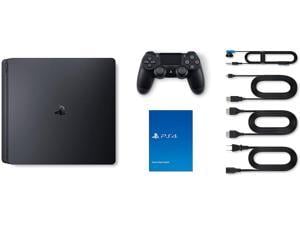 Sony PlayStation 4 Slim 500GB PS4 Gaming Console, Jet Black, with Mytrix Chat Headset