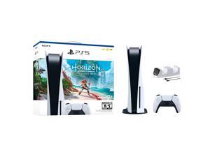 PlayStation 5 Disc Edition Horizon Forbidden West Bundle and Mytrix Controller Charger  White PS5 825GB Gaming Console