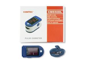 Contec CMS50DL Fingertip Pulse Oximeter, Blood Oxygen Saturation Monitor (SpO2) with Pulse Rate Measurements and Bar Graph, Digital LED Display, Blue Contec CMS50DL Fingertip Pulse Oximeter, Blood Oxygen Saturation Monitor (SpO2) with Pulse Rate Measurements and Bar Graph, Digital LED Display, Blue