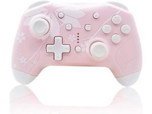 Wireless Controller for Nintendo Switch/Lite, Mytrix Wireless Pro Controllers with Auto-Fire Turbo, Motion Control, Wake-Up, Headphone Jack, Adjustable Vibration, Sakura Cherry Blossoms Pink Wireless Controller for Nintendo Switch/Lite, Mytrix Wireless Pro Controllers with Auto-Fire Turbo, Motion Control, Wake-Up, Headphone Jack, Adjustable Vibration, Sakura Cherry Blossoms Pink