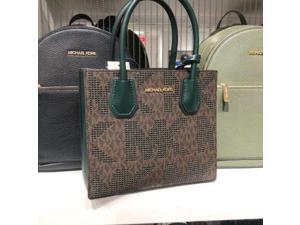 MICHAEL KORS 35F1GM9M2L MERCER MEDIUM MESSENGER SATCHEL BAG SIGNATURE RACING GREEN MICHAEL KORS 35F1GM9M2L MERCER MEDIUM MESSENGER SATCHEL BAG SIGNATURE RACING GREEN