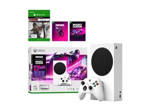 Microsoft Xbox Series S Fortnite & Rocket League Midnight Drive Pack Bundle with Tomb Raider Definitive Edition Full Game