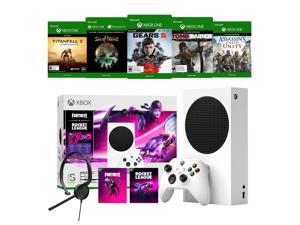 Microsoft Xbox Series S Fortnite & Rocket League Midnight Drive Pack Bundle with Additional 5 GamesMytrix Chat Headset