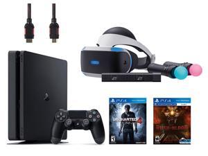 PlayStation VR Start Bundle 5 Items: VR Start Bundle,PS 4 Slim 500GB Console - Uncharted 4,VR game disc PSVR Until Dawn: Rush of Blood