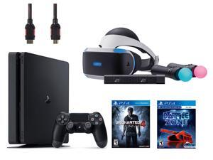 PlayStation VR Start Bundle 5 Items:VR Headset,Move Controller,PlayStation Camera Motion Sensor,PlayStation 4 Slim 500GB Console - Uncharted 4,VR Game Disc PSVR Battlezone PlayStation VR Start Bundle 5 Items:VR Headset,Move Controller,PlayStation Camera Motion Sensor,PlayStation 4 Slim 500GB Console - Uncharted 4,VR Game Disc PSVR Battlezone