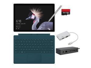 2017 New Surface Pro Bundle (6 Items): Core i7 8GB 256GB Tablet, Teal Type Cover (2016), Surface Pen V4 Silver (2016), Surface Dock, 128GB Micro SD Card, Mini DisplayPort Adaptor 2017 New Surface Pro Bundle (6 Items): Core i7 8GB 256GB Tablet, Teal Type Cover (2016), Surface Pen V4 Silver (2016), Surface Dock, 128GB Micro SD Card, Mini DisplayPort Adaptor