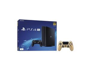 PlayStation 4 Pro 1TB Jet Black 4K HDR Gaming Console Bundle With an Extra Gold DualShock 4 Wireless Controller PlayStation 4 Pro 1TB Jet Black 4K HDR Gaming Console Bundle With an Extra Gold DualShock 4 Wireless Controller