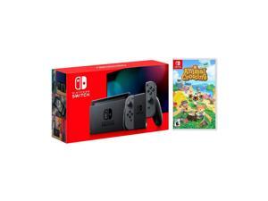 New Nintendo Switch Gray Joy-Con Improved Battery Life Console Bundle with Animal Crossing: New Horizons NS Game Disc - 2020 Best Game! New Nintendo Switch Gray Joy-Con Improved Battery Life Console Bundle with Animal Crossing: New Horizons NS Game Disc - 2020 Best Game!