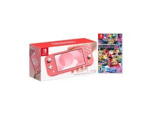 2020 New Nintendo Switch Lite Coral Bundle with Mario Kart 8 Deluxe NS Game Disc  2019 Best Game
