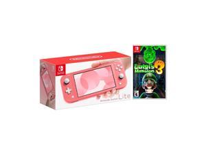 2020 New Nintendo Switch Lite Coral Bundle with Luigis Mansion 3 NS Game Disc  2019 New Game