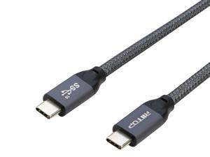 RIITOP USB 3.1 Type C to C Emarked Cable Cord 1.5Ft Gen2 20Gbps with Power Delivery 5A 100W, Thunderbolt 3 Compatible, Nylon Braided for Google Pixel 2/3/XL, MacBook, Galaxy S10 S9 S8 Plus (19.68inch) RIITOP USB 3.1 Type C to C Emarked Cable Cord 1.5Ft Gen2 20Gbps with Power Delivery 5A 100W, Thunderbolt 3 Compatible, Nylon Braided for Google Pixel 2/3/XL, MacBook, Galaxy S10 S9 S8 Plus (19.68inch)