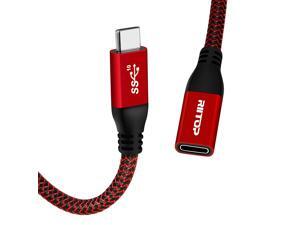 RIITOP USB C Extension Cable 6 Ft, Gen2 10Gbps USB Type C Male to Female Extender Cord Support Charging & Data for Nintendo Switch, MacBook Pro, Dell XPS, Oculus Quest RIITOP USB C Extension Cable 6 Ft, Gen2 10Gbps USB Type C Male to Female Extender Cord Support Charging & Data for Nintendo Switch, MacBook Pro, Dell XPS, Oculus Quest
