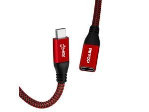 USB 3.1 Type C Extension Cable Cord Short 2 ft Gen2 10Gbps, RIITOP USB C Male to Female Extender for Nintendo Switch, MacBook Pro, Dell XPS USB 3.1 Type C Extension Cable Cord Short 2 ft Gen2 10Gbps, RIITOP USB C Male to Female Extender for Nintendo Switch, MacBook Pro, Dell XPS