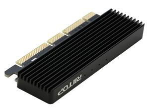 RIITOP NVMe Adapter M.2 PCIe SSD to PCI-e x4/x8/x16 Converter Card with Heat Sink for M.2 (M Key) NVMe SSD 2280/2260/2242/2230 RIITOP NVMe Adapter M.2 PCIe SSD to PCI-e x4/x8/x16 Converter Card with Heat Sink for M.2 (M Key) NVMe SSD 2280/2260/2242/2230