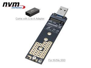 USB 3.1 Gen2 Type A NVME SSD Hard Drive Adapter Converter 10Gbps for M Key M.2 PCIe NVMe SSD 2280 2260 2242 2230 mm Realtek RTL9210 Chipset (Come with C to A Adapter) USB 3.1 Gen2 Type A NVME SSD Hard Drive Adapter Converter 10Gbps for M Key M.2 PCIe NVMe SSD 2280 2260 2242 2230 mm Realtek RTL9210 Chipset (Come with C to A Adapter)