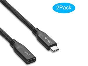 USB C Extension Cable 6 Ft (2Pack), RIITOP USB 3.1 Type C Male to Female Extender Cord, Gen2 10Gbps, Support Charging & Data for Nintendo Switch, MacBook Pro, Dell XPS, Oculus Quest USB C Extension Cable 6 Ft (2Pack), RIITOP USB 3.1 Type C Male to Female Extender Cord, Gen2 10Gbps, Support Charging & Data for Nintendo Switch, MacBook Pro, Dell XPS, Oculus Quest