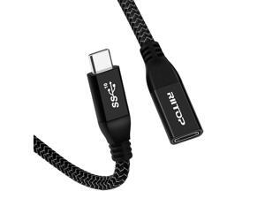 USB Type C 3.1 Extension Cable 6Ft, RIITOP USB C Gen2 10Gbps (Thunderbolt 3 Compatible) Male to Female Cord Support Charging & Data for Nintendo Switch, MacBook Pro, Dell XPS, Oculus Quest USB Type C 3.1 Extension Cable 6Ft, RIITOP USB C Gen2 10Gbps (Thunderbolt 3 Compatible) Male to Female Cord Support Charging & Data for Nintendo Switch, MacBook Pro, Dell XPS, Oculus Quest