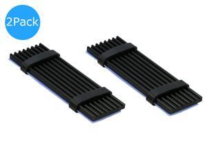 2 Pack M.2 NVMe Aluminum Heatsinks Cooler 2280mm with Nano Silicone Thermal Pad 2 Pack M.2 NVMe Aluminum Heatsinks Cooler 2280mm with Nano Silicone Thermal Pad