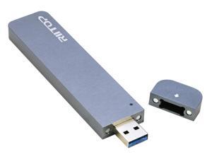 M.2 NVMe & SATA SSD to USB Enclosure Adapter, RIITOP M2 to USB 3.1 Type A Reader for Both B Key and M Key SSD, Tool-Free M.2 NVMe & SATA SSD to USB Enclosure Adapter, RIITOP M2 to USB 3.1 Type A Reader for Both B Key and M Key SSD, Tool-Free