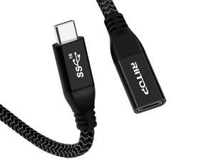 USB C Extension Cable 6ft, RIITOP USB Type-C Male to Female (Gen2 10Gbps) Cord Support Charging & Data for Nintendo Switch, MacBook Pro, Dell XPS USB C Extension Cable 6ft, RIITOP USB Type-C Male to Female (Gen2 10Gbps) Cord Support Charging & Data for Nintendo Switch, MacBook Pro, Dell XPS