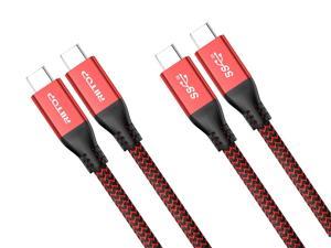 2Pack USB Type C to USB C Cable RIITOP 100W USB 32 Gen2X2 20Gbps4K 5ft Thunderbolt 3 Compatible with Nintendo Switch MacBook Pro iPad Pro iPad Air 4 Laptops Samsung Pixel Huawei Xiaomi