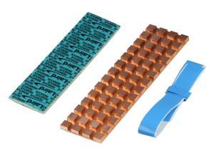 RIITOP M.2 NVMe SSD Heatsink 2280 in Copper for Samsung 970EVO SM951 SM961 950PRO XP9410 SSD Cooling with Matching Thermal Silicone Pad RIITOP M.2 NVMe SSD Heatsink 2280 in Copper for Samsung 970EVO SM951 SM961 950PRO XP9410 SSD Cooling with Matching Thermal Silicone Pad
