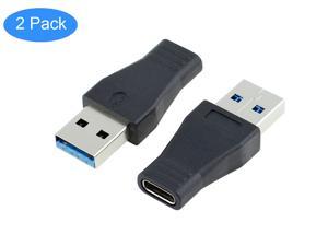 RIITOP 2Pack USB-C USB 3.1 Type C Female to USB 3.0 Type A Male Adapter Converter Connector Support Data Sync & Charging