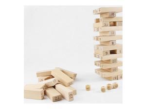 Pine Jenga Box 54 Pieces 4 Dices Presented Bulding Stock Domino Small Digit Jenga Pine Jenga Box 54 Pieces 4 Dices Presented Bulding Stock Domino Small Digit Jenga