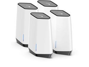 NETGEAR Orbi Pro WiFi 6 Business Tri-band Mesh AX6000 System with 1 Router and 3 Satellites (SXK80B4) NETGEAR Orbi Pro WiFi 6 Business Tri-band Mesh AX6000 System with 1 Router and 3 Satellites (SXK80B4)