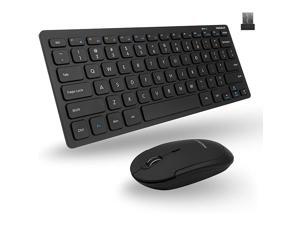Macally 2.4G Wireless Keyboard and Mouse Combo - Low Profile, Compact Small Keyboard Mouse Set for PC Computer, Desktop, Laptop, Surface Pro, Smart TV - Compatible with Windows 10/8/7/Vista/XP, etc. Macally 2.4G Wireless Keyboard and Mouse Combo - Low Profile, Compact Small Keyboard Mouse Set for PC Computer, Desktop, Laptop, Surface Pro, Smart TV - Compatible with Windows 10/8/7/Vista/XP, etc.