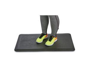 Mind Reader SDMAT-BLK nti-Fatigue Comfort Standing Desk Floor Mat, 19.5" L x 35.25" W, Black Mind Reader SDMAT-BLK nti-Fatigue Comfort Standing Desk Floor Mat, 19.5" L x 35.25" W, Black