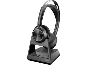 Poly - Voyager Focus 2 Office USB-A (Plantronics) - Bluetooth Stereo Headset with Boom Mic - USB-A PC/Mac/Desk Phone Compatible - Active Noise Canceling - Works with Teams (Certified), Zoom & More