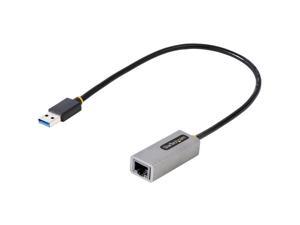 StarTech.com USB to Ethernet Adapter USB 3.0 to 10/100/1000 Gigabit Ethernet LAN Adapter 11.8in/30cm Attached Cable USB to RJ45 Adapter USB31000S2