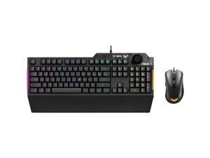 ASUS TUF Gaming Keyboard Mouse Combo (K1 RGB Keyboard, M3 Lightweight Mouse, Aura Sync RGB Lighting, Comfortable & Rugged Design, Armoury Crate Software, Programmable Buttons for PC Gamers)