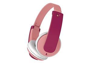 JVC Bluetooth Kids Headphones 16 Hours Play time Active Volume Limiter Comfortable and EasytoClean Soft Ear Pads 7Step Length Adjuster Fun Stickers Included  HAKD10WP Pink