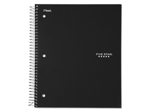 Five Star Wirebound College Ruled Notebook - 3 Subject - Student Supplies