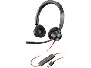 Plantronics - Blackwire 3320 USB-A - Wired, Dual-Ear (Stereo) Headset with Boom Mic - USB-A to connect to your PC, Mac or Cell Phone - Works with Teams, Zoom & more