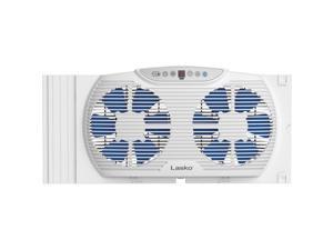 Lasko W09560 Bluetooth Twin 9" Window Fan Whole House Ventilation White
