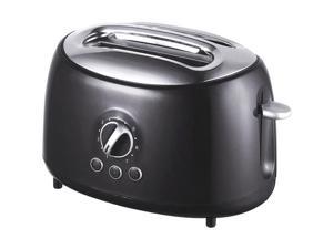Brentwood TS-270BK Cool-Touch 2-Slice Retro Toaster with Extra-Wide Slots (Black)